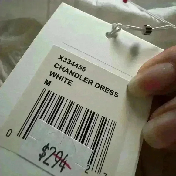 NWT Xirena "Chandler" cotton mini dress with geometric embroidery Sz M in white - Picture 7 of 8